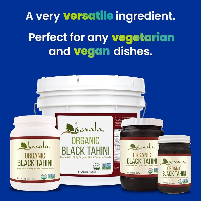 Kevala Organic Black Tahini - 12oz - Image 5